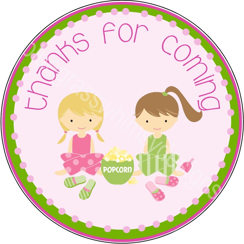 2.5 Goodie Bag Stickers for Slumber Party Birthday Etsy