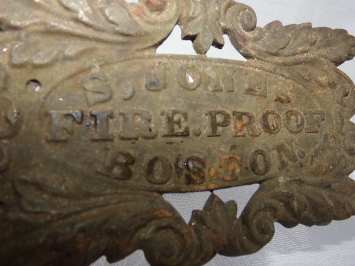 Vintage Cast Iron Name Plate / Antique Wood Stove Name Plate / Etsy