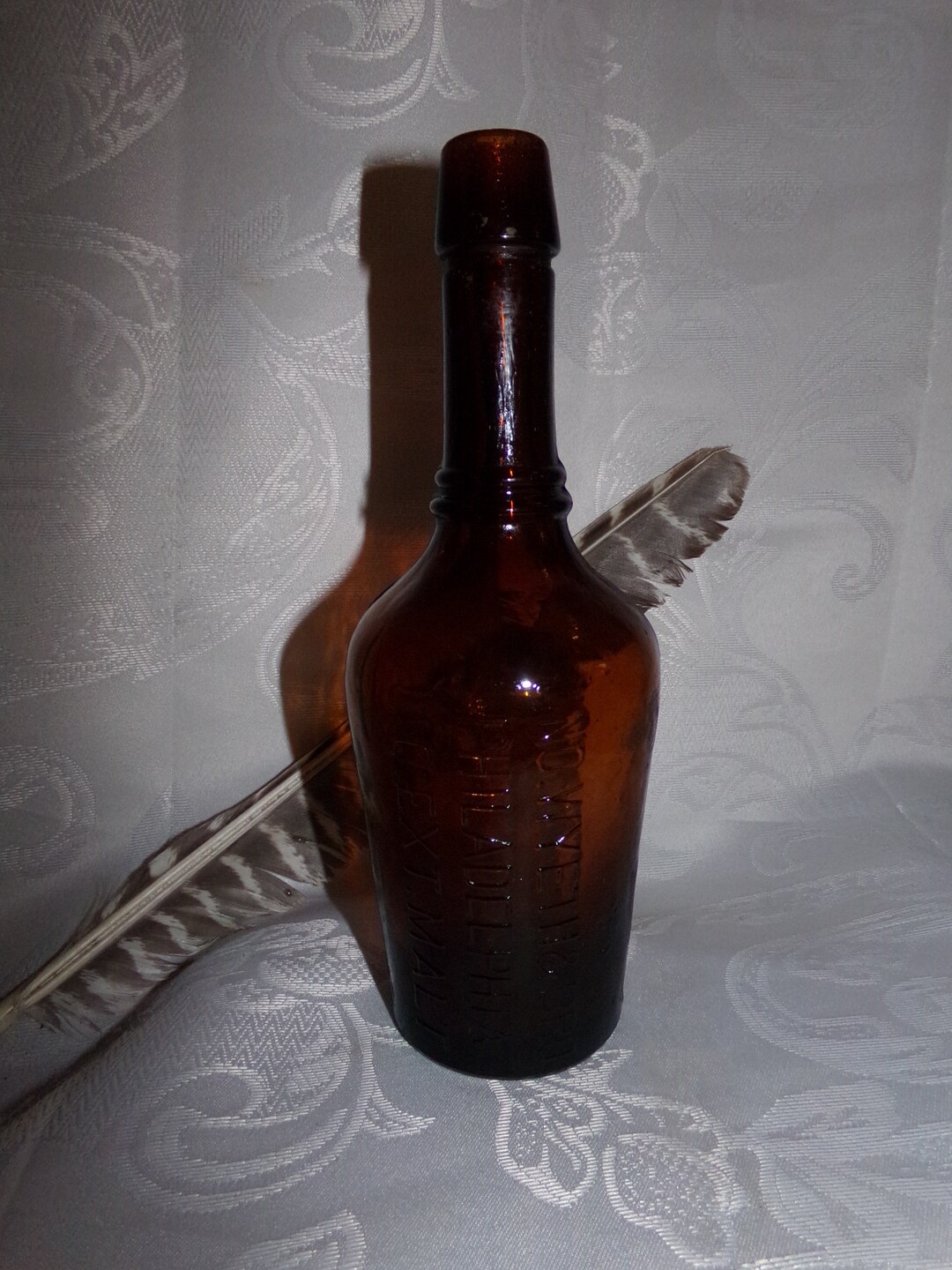 Brown Malt Bottle /old Liquor Bottles /philadelphia Bottle/ Old Bar
