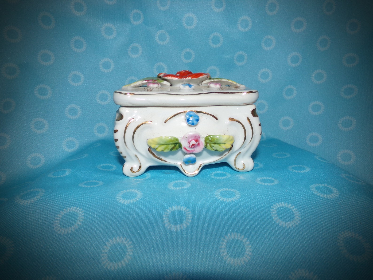 Rustic Potpourri Holder/ Flower Trinket Box / Vintage Etsy