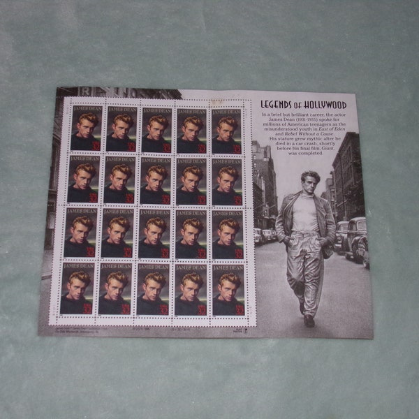 James Dean Stamp Etsy