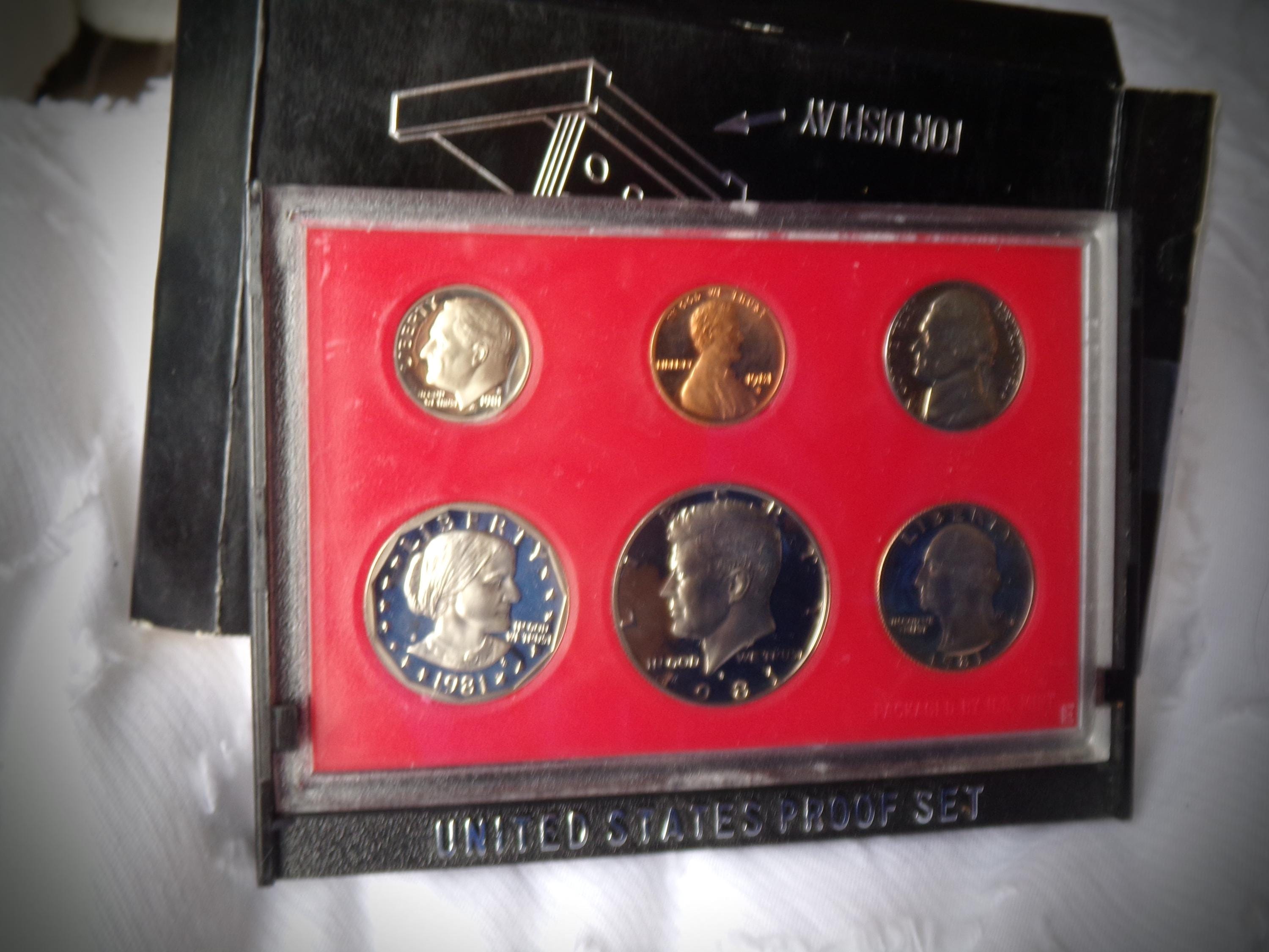 Vintage 1981 Proof Coin Set / United States Proof Set / Coin Collector ...