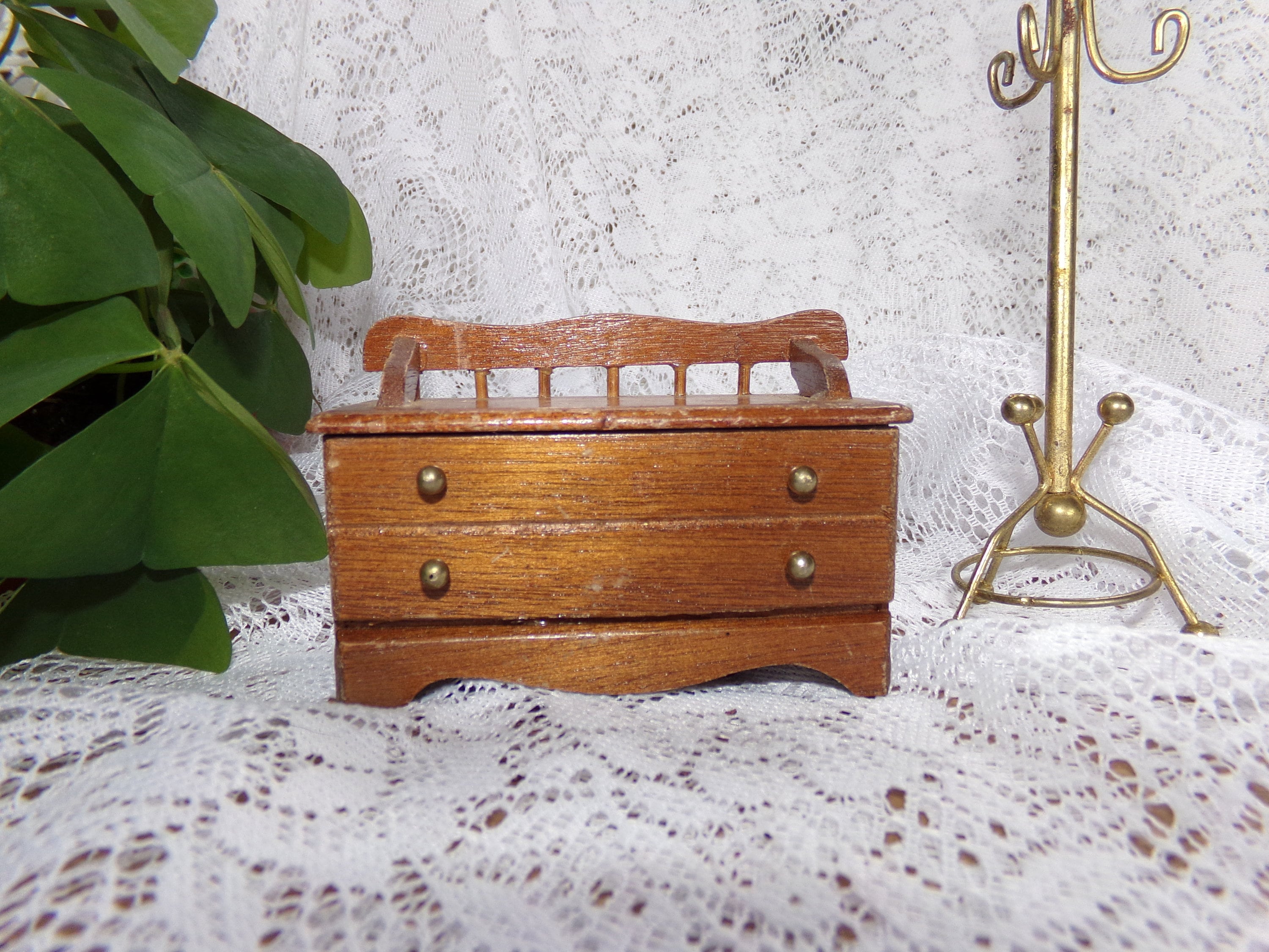 Miniature Doll House Storage Chest Mini Country Stlye Etsy