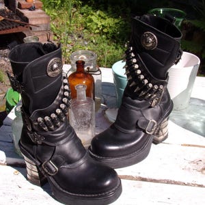 New Rock Boots Vintage - Etsy