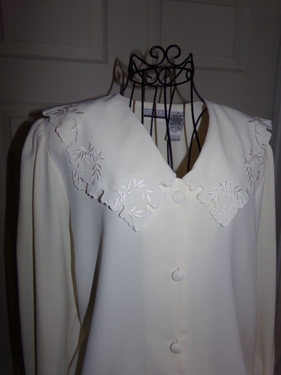 Vintage Victorian Blouse /  Romantic Womens Blous… - image 1