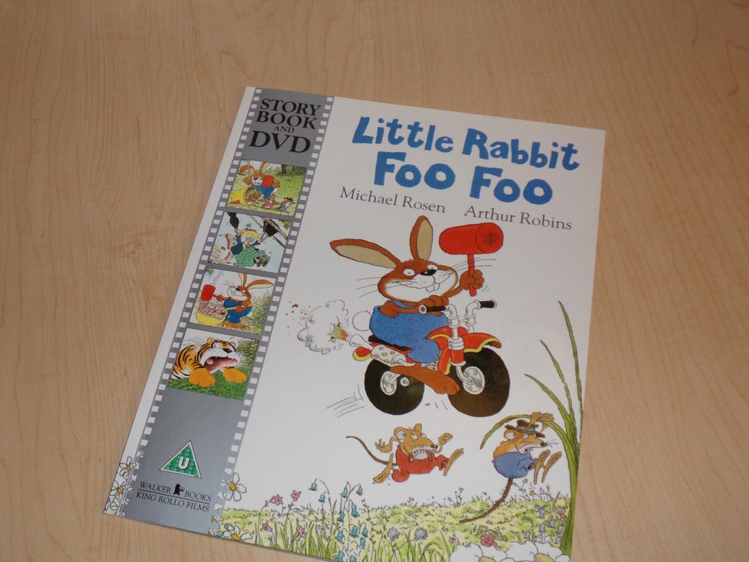 Little Rabbit Roo Roo Book Vintage Children's Book / Story Book With DVD / Little Rabbit Foo Foo ...