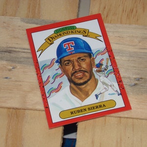 Vintage Texas Rangers cards /  Ruben Sierra Sports card / Rare Baseball card 1989 /  American Lead baseball card / Sports Memorabilia cards