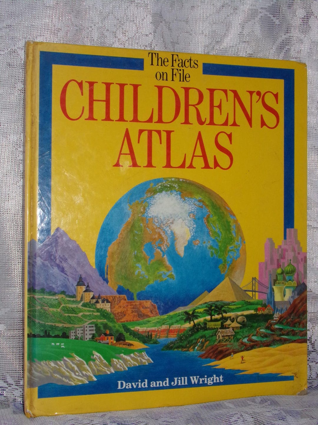 Vintage Childrens Atlas Book / Maps of the World / Facts of the World Atlas / Our Earth