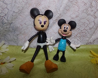 Disney Festive Posable Minnie Mouse Large  / Mattel Action Figurine  Disney /  Disney Posable Minnie / Vintage Disney Toys