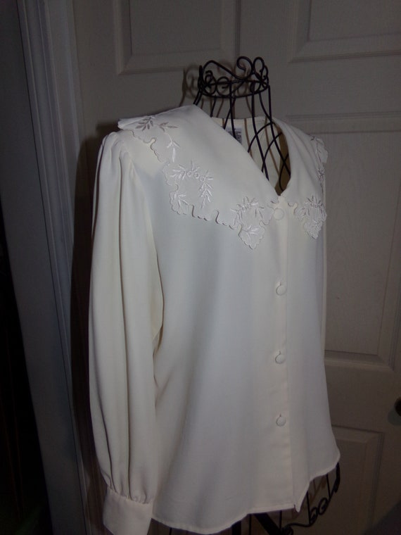 Vintage Victorian Blouse /  Romantic Womens Blous… - image 7