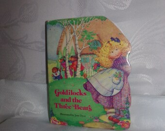 Vintage Childrens Book  / Goldilocks and the three Bears Book /  Vintage Board Book /