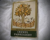 Vintage Rare Stitching Book /  Crewel Embroidery Book / How to stitch Early American Crewel and Embroider.