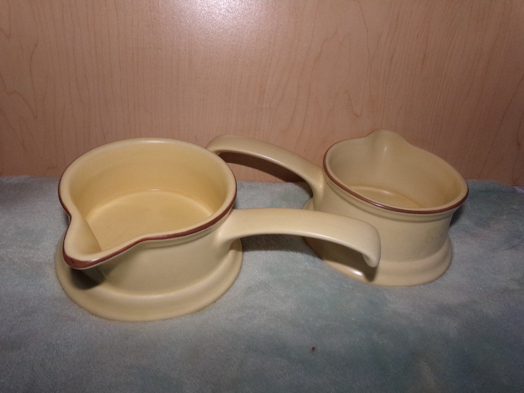Vintage Pfaltzgraff Soup Bowls W/ Handles / Holiday Decoration