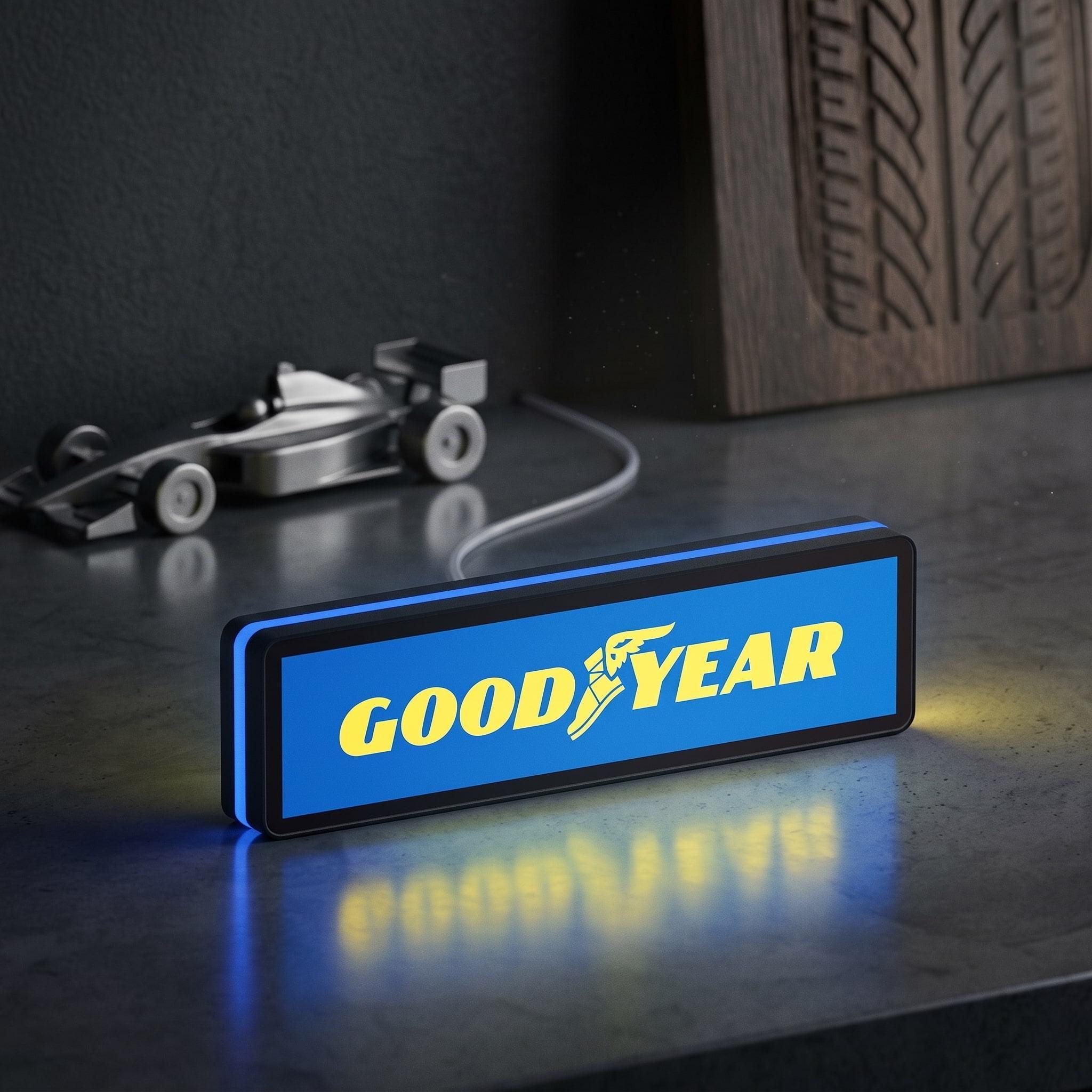 Goodyear Lighted Sign - Etsy