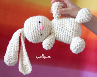 Easy Crochet Bunny Pattern – Simple Amigurumi Rabbit, Minimal Sewing