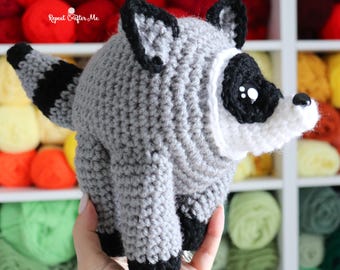 Jimothy Raccoon Crochet Pattern PDF - Printable Three-Page PDF Download