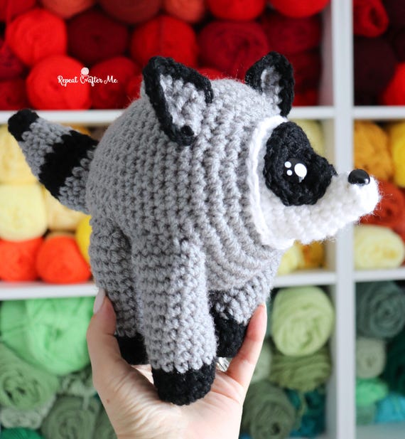 Jimothy Raccoon Crochet Pattern PDF - Printable Three-Page PDF Download