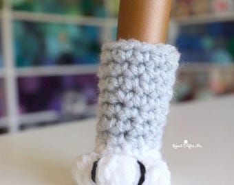 Crochet Cat Paw Chair Socks Pattern - Easy and Cute Chair Leg Protector