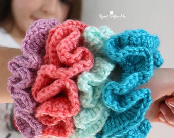 Easy Crochet Hair Scrunchies Pattern