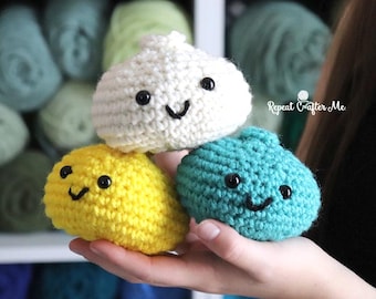 Dumpling Crochet Pattern PDF  - Printable One-Page PDF