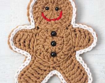 Crochet Gingerbread Man Pattern – Christmas Ornament, Garland & Holiday Décor