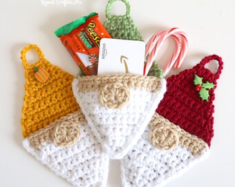 Crochet Gnome Pocket Ornaments