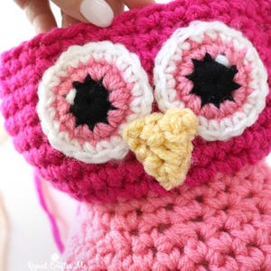 Crochet Cartoon Eyes Pattern - TWO Sizes!