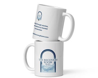 White glossy mug