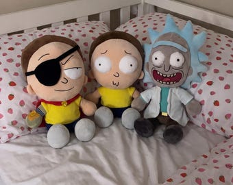Rick Morty Plush, 22 cm Soft Stuffed Cartoon Character Collectible
