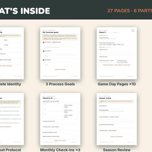 Baseball Team Gifts, Baseball Journal for Teen Players Printable, End of Season Gift from Coach | Mindset & Goals Journal image 2