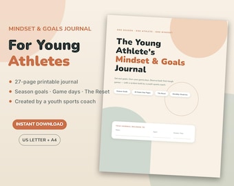 Team Gift from Coach, Sports Journal for Teen Athletes Printable, End of Season Gift for Players, Any Sport | Mindset & Goals Journal