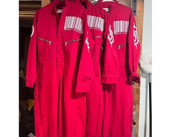 Handgemachter Slipknot Red Inspirierter Overall, Halloweenkostüm