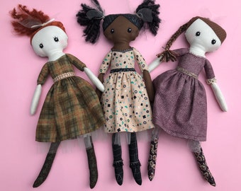 Cloth doll rag doll sewing pattern  - Gabriella