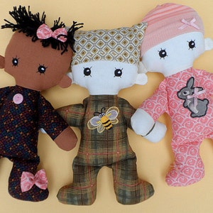 Cloth Baby doll rag doll pdf pattern with detailed instructions - Baby