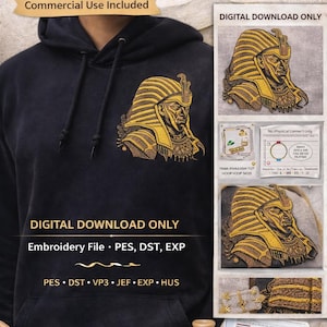 ARMOR Embroidery File | Formats included