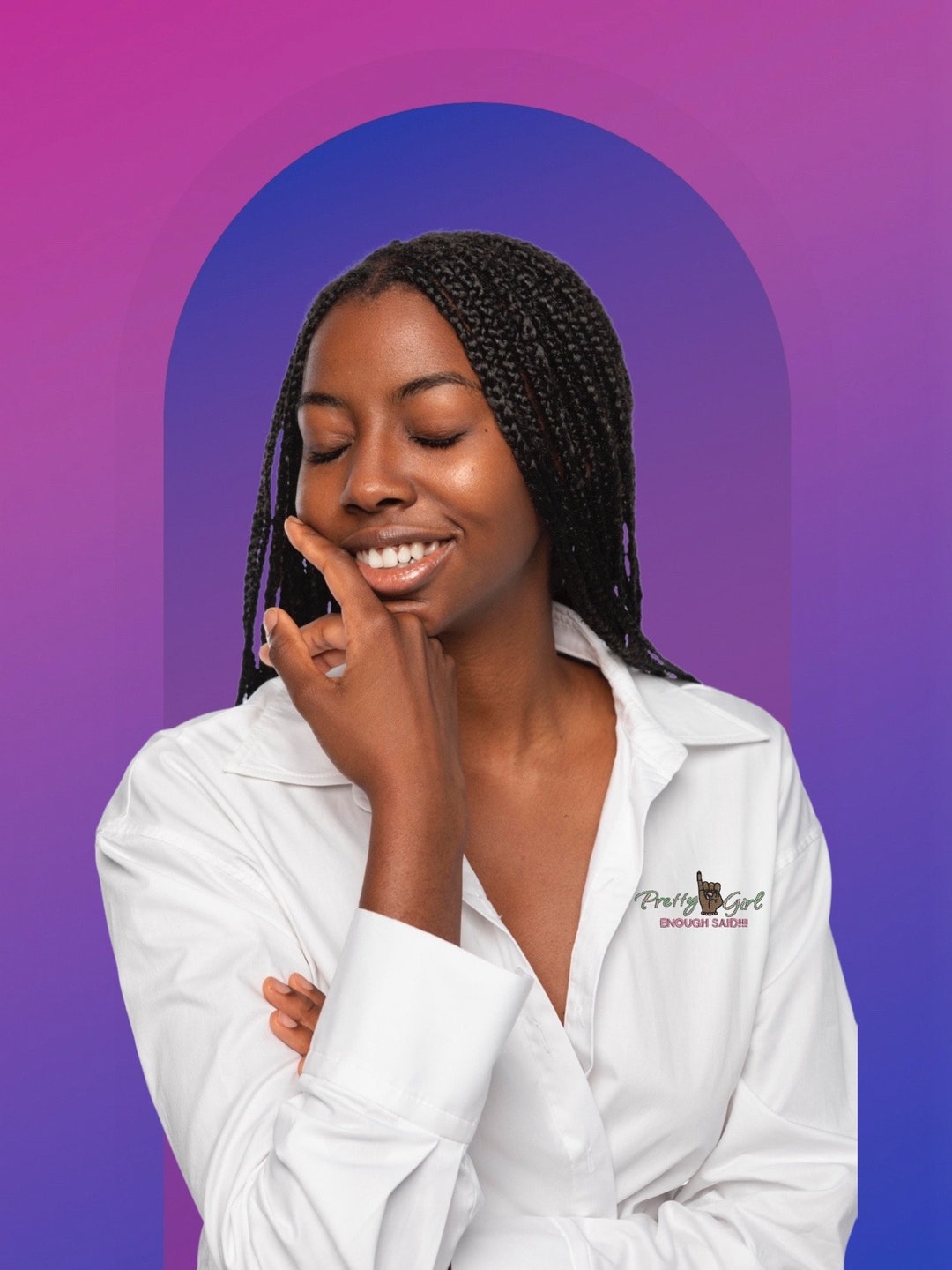 Pretty Girl Enough Said Embroidery Desing Etsy