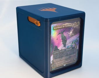 3D Printed MTG Commander Deck Box | Custom Card Holder for Magic Players 100+ Cards