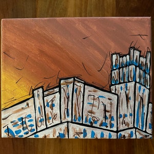 Crosstown Sunset- original painting on canvas