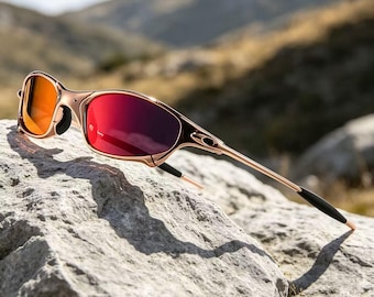 Oakley Juliet X Metal Plasma Iridium Grey Red Polarized Y2K