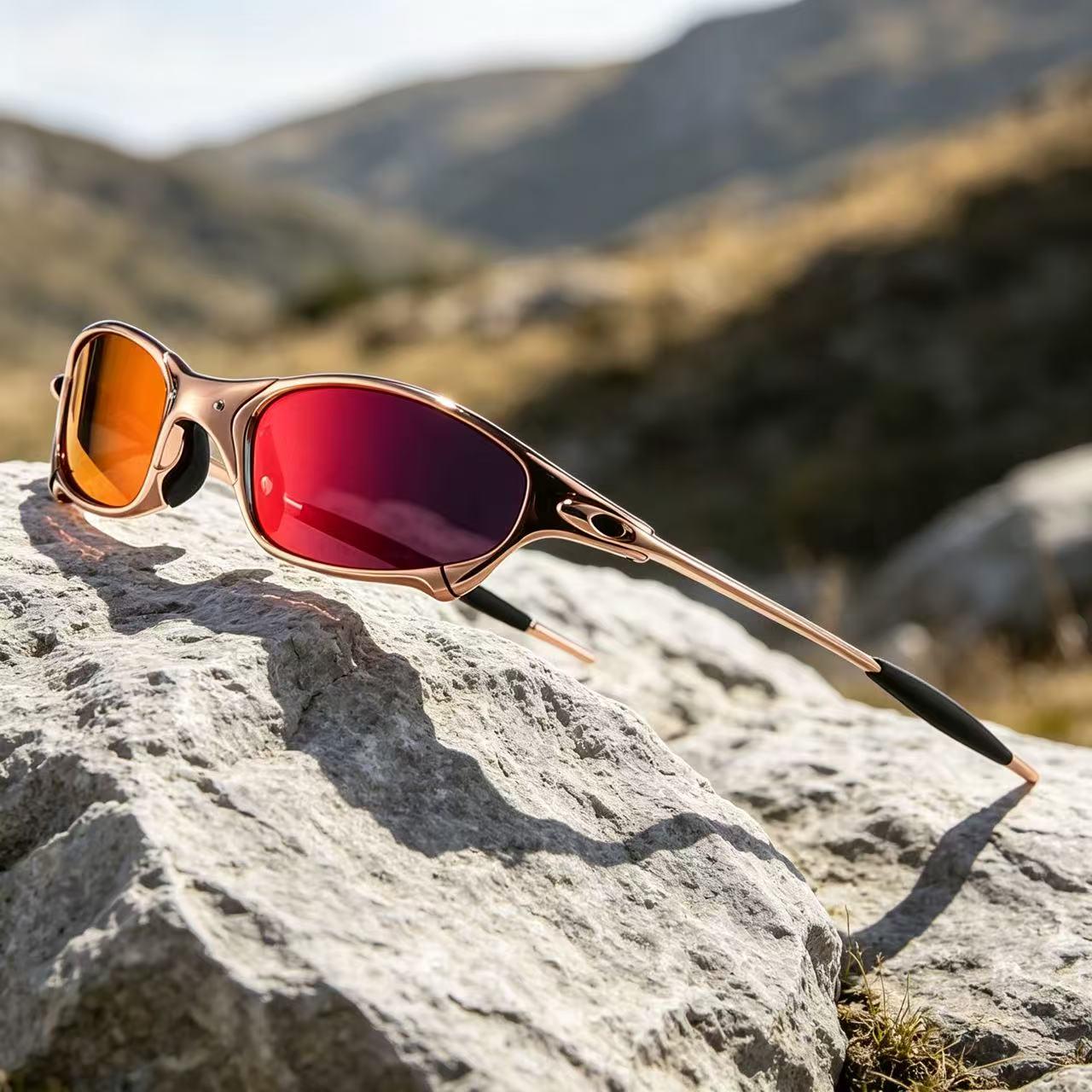 Oakley Gold Sunglasses - Etsy