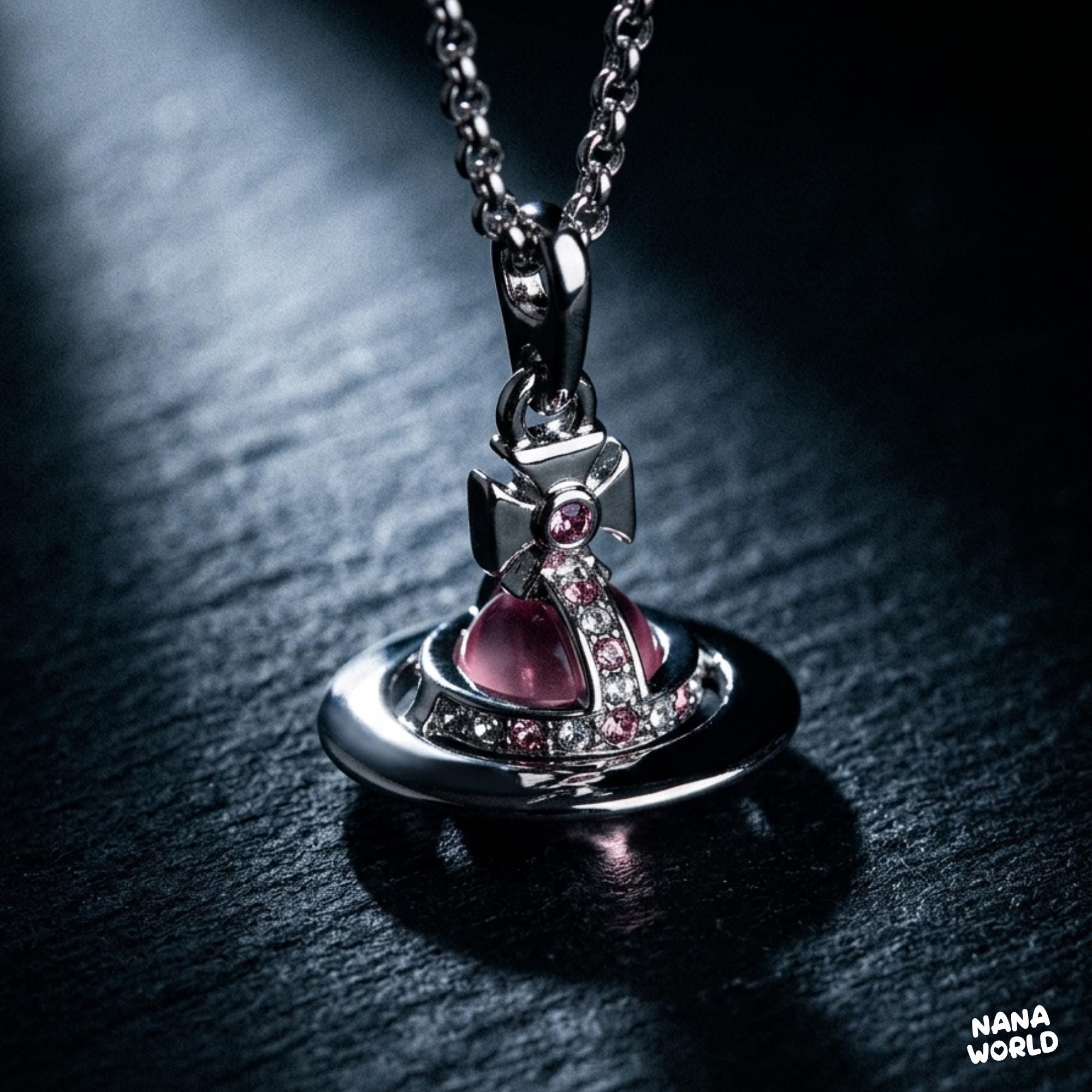 Pink Vivienne Westwood Orb Necklace - Etsy