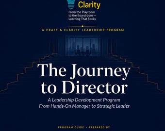 Leadership Development Program PDF | Strategic Manager Training Guide | Journey to Director