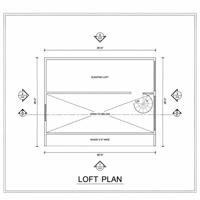 24x36 Modern Lean Cabin Plans, 864 Sq Ft 2 Bedroom 1 Bath Tiny House ...