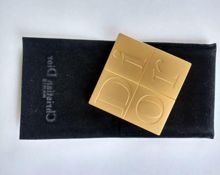 Vintage Dior Compact Mirror - Etsy