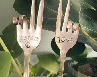 Unique Fork It Hand Sign A Salvaged Fork Key Wall Hook