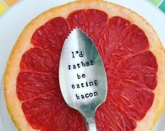 Hand Stamped vintage grapefruit spoon
