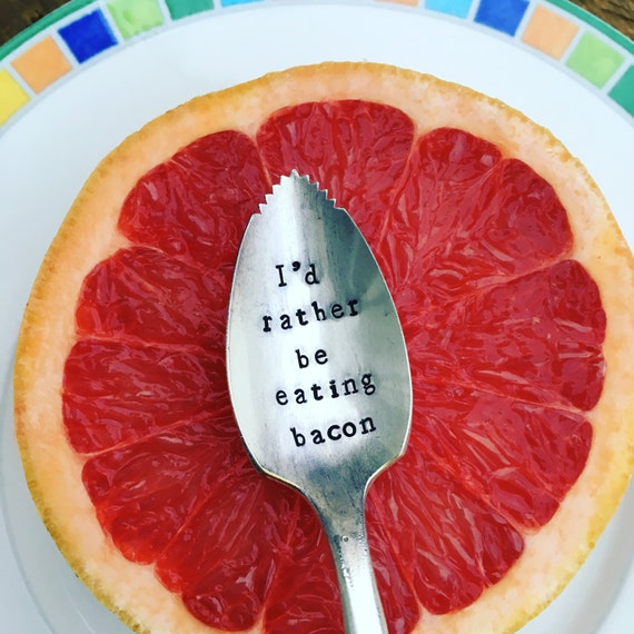 Hand Stamped Vintage Grapefruit Spoon Etsy