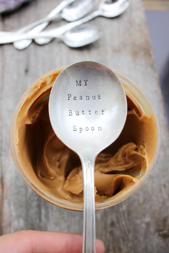 Peanut Butter Spoon Gifts for Women Men Peanut Butter Lovers  Gifts for Couple Gifts for Boy Girl Gifts for Husband Pb Spoons Engraved My Peanut  Butter Spoon Gifts: Spoons