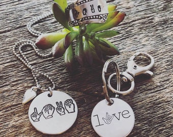 ASL hand stamped goodies