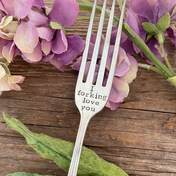 I Forking Love You Fork Etsy